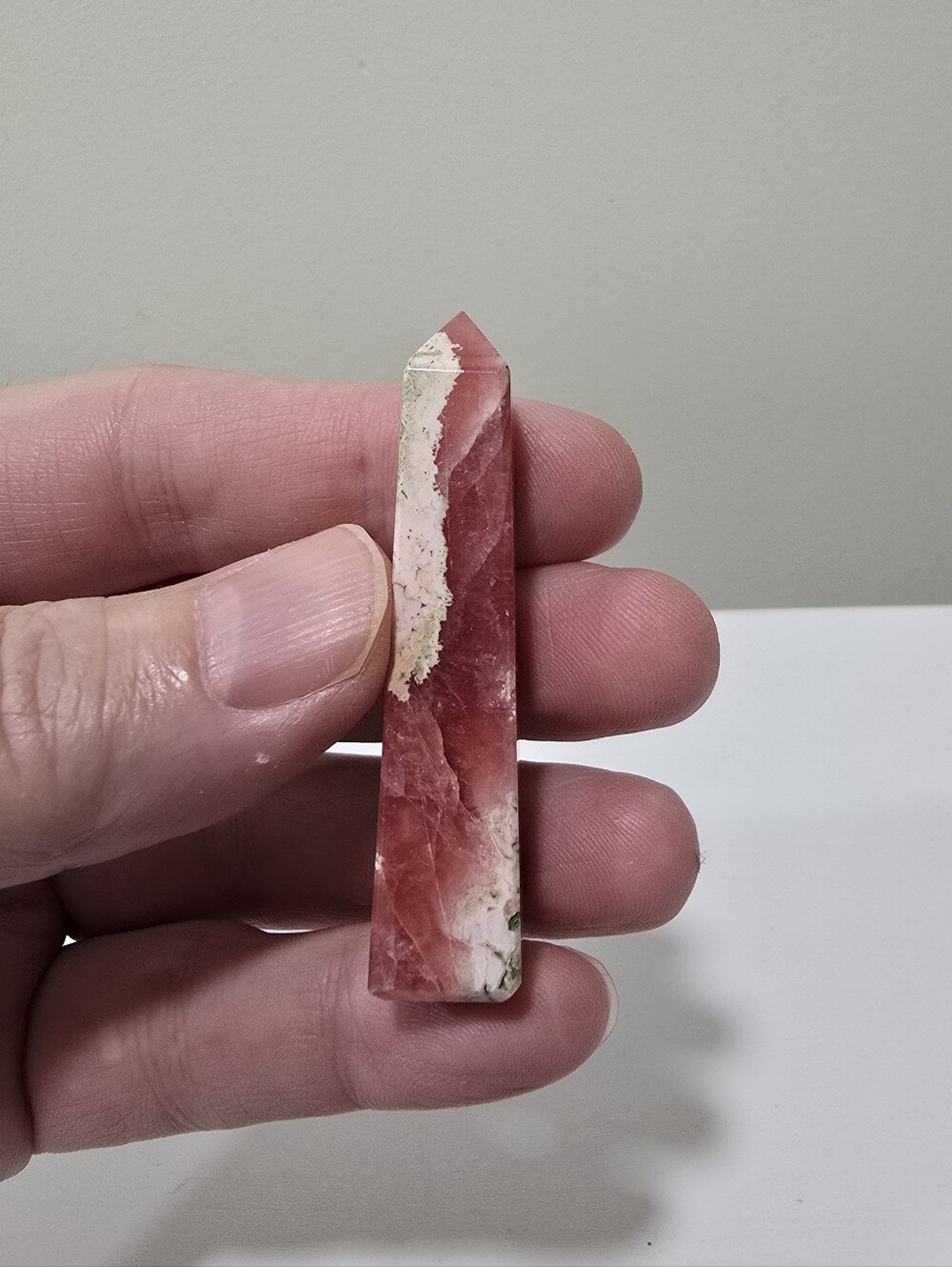 Rhodochrosite Crystal Tower #K